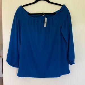 Smocked off the shoulder top